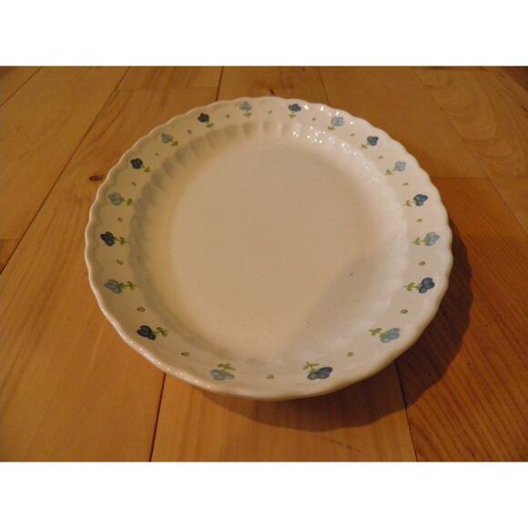 Floral Trim True Blue Vernon Ware by Metlox, Oval Serving Platter 12 1/4” - Picture 6 of 12